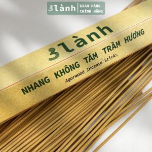 Nhang Không Tăm Trầm Hương Đặc Biệt 3 Lành 20cm Hộp 30gr Tự Nhiên 100% Ít Khói Không Hóa Chất  7-12 Năm Trầm Thờ Cúng Thư Giãn Quà Tết