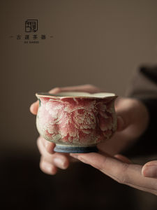 Gusheng High-End Ceramic Tea Set Ladies Personal Gongfu Tea Drinking Single Cup Vintage Style Chinese Style Handmade Teacup