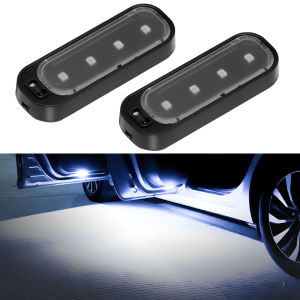 2/4pcs Car LED Door Light USB Charging Wireless Door Warning Lights Safe Anti-collision Signal Lamp Welcome Atmosphere Light