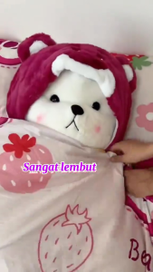 Cute Statue Taddy Bear Teddy Bear Doll Strawberry Bear Plush Toy Cute Plushie Soft Stuffed Toy Teddy Bear Dolls