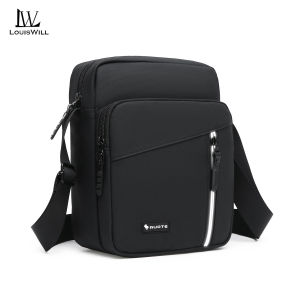 LouisWill Fashion Shoulder Bag Mens Waterproof Messenger Bag Travel Bag Business Bag Lightweight Phone Bag Large Capacity Cross Body Bag Casual Bag Fashion Leisure Sport Street Bag for College Student