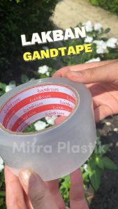 Lakban Fragile Jangan Dibanting 2 inch x 90 yard OPP Tape Awas Pecah Putih Merah 48 mm Gand