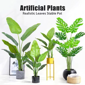 Premium Artificial Monstera 90/120/160cm - Lifelike Lush Foliage Low Maintenance for Home Office Decor