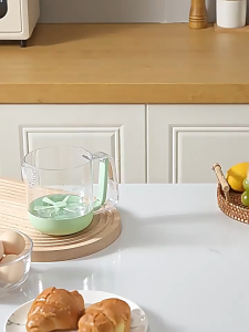 Egg Beater Detachable Cream Cake Semi Automatic Mixer Creative Multifunctional Whipping Cream Measuring Cup With Scale Mixing Cup