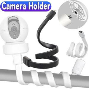 No Punching Portable Clip Mount Webcam Stand For Baby Monitor Camera Holder 1/4 Screw Home Flexible Arm Twist Mounting Kit