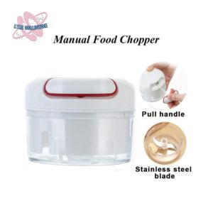 blender tarik tangan manual Speedy chopper 170ML / Blender Gilingan Penghalus Bumbu Daging Bawang Super Tajam 2 mata pisau /Mini Food Chopper Serbaguna