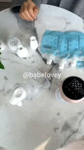 Breast Milk Storage Bag 200ML 20Pcs/7oz Breastfeeding With Adapter Can Be Connected To Breast Pump