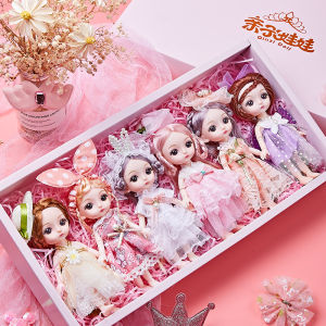 Princess Doll Set Large Gift Box Collectible Version Girls Toy Realistic Dress-Up Doll High Quality Plastic Material