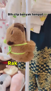 Cute Capybara Plush Slap Bracelet Cute Animal Snap Wristband Water Dolphin Wrap Bracelet Kids Toy Birthday Party Gift