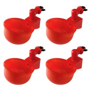 Tuyo 4/6 cái cốc đựng nước gà Gia cầm Gà uống Kit gà Bát uống nước tự động gà waterer cup gà dụng cụ cho uống nước cốc uống nước cho gà vịt chim gà tây