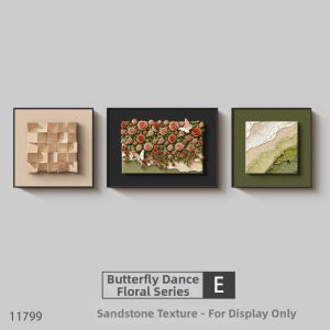 RUIBAHAO | 3D Stereo Solid Wood Mid-century Style Living Room Decorative Wall Art