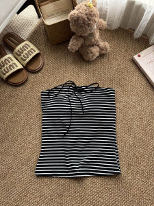 Tie-Dye 3D Butterfly Knot Tube Top Womens Short Style Inner Wear Outerwear Summer American Retro Spicy Girl Padded Camisole