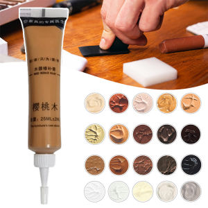 25g Wood Repair Paste12 Colors Scratches Cracks Repair Filler Cream for Wardrobes Desks1pcs Wooden Furniture Refinishing Paint