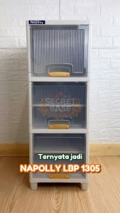 NAPOLLY LBP 1305 - Almari Pakaian Plastik / Laci Susun Besar / Lemari Box Loker Minimalis