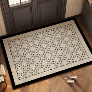BOZK | Vintage Style Entrance Door Mat High-Quality Dirt-Resistant Wash-Free PVC Leather Doormat