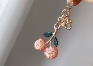 Coach official store new bag accessories apple cherry key chain pendant