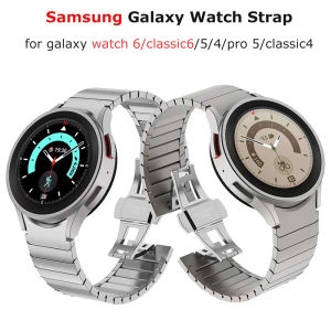 เสียงสำคัญ เป็นทุกชุดขนาดสากล สายนาฬิกาสำหรับแผ่นเนอร์ Samsung Galaxy Watch 6 5 4 44มม. 40มม. สายนาฬิกาข้อมือโลหะสำหรับแผ่นเนอร์ Galaxy Watch 6คลาสสิก43มม. 47มม. 4คลาสสิก46มม. 42มม. (สำหรับโปรแกรม Galaxy Watch 5 Pro สาย45Mm)