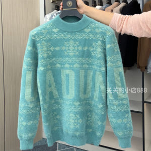 เสื้อสเวตเตอร์ถักหนาสำหรับผู้ชายในฤดูหนาว เสื้อชั้นในลำลอง ทรงหลวม อบอุ่น สไตล์ย้อนยุค แฟชั่นสำหรับผู้ชาย