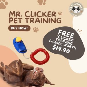 ✅[SG] MR. CLICKER PET TRAINING ★ Command & Obedience Training ★ FREE Clicker Dog Training e-Guide Worth $7★ SG Stock ★ Perfect for Gift
