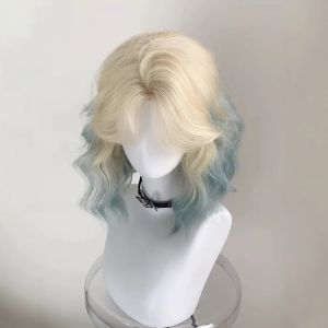 MONLEYTA | Womens Short Hair Wig Full Head Airy Bangs Thin Summer Lolita Natural Looking Synthetic Hair Full Covering Popular JK Style