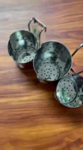 Ống đũa inox 304 1 ngăn 2 ngăn  hình trái táo ĐT-2 PHÚC HƯNG PHÁT - Cam kết chất liệu inox Chuẩn 304 hàng dày 1 ly khác hàng thường