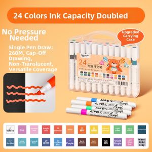 Touch Color | Dual-tip Washable Non-toxic Markers for Children Art Watercolor Drawing