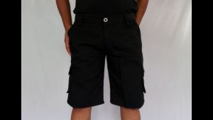 Celana Cargo Pendek Trasher Casual Pria Hitam Bahan Tebal Nyaman Dipakai Size 28-38