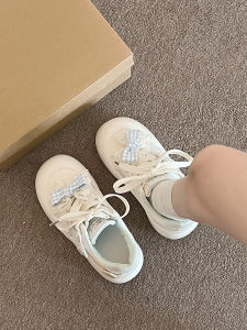 Womens round Toe Thick Bottom Boosting Sporty White Sneakers Casual Slip-On Shoes Comfortable Breathable Lining PU Material