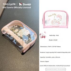 Tide color | Waterproof Pink Transparent Multipurpose School Bag