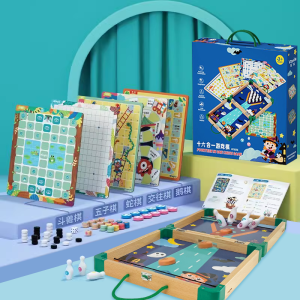 Childrens 27-in-1 Adventure Snakes And Ladders Chessboard Educational Intelligent Multi-functional Parent-Child Toy Board Game