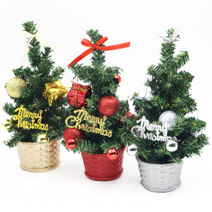 (1pc/package) Trang trí 21cm Mini Giáng sinh cây cho lễ hội bên chậu cây ăn mừng Giáng sinh