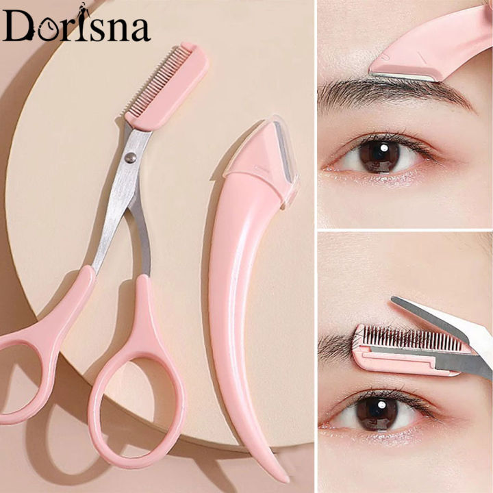 Dorisna Eyebrow Trimming Tool Eyebrow Face Razor for Women Professional