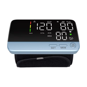 JUSTLANG ALL-In-One Blood Pressure Monitor LED Medical Rechargeable Sphygmomanometer Automatic High Accurate Upper Arm Tonometer