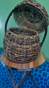 Rustic Nito Basket Small – Handwoven Filipino Craft for Home & Kitchen