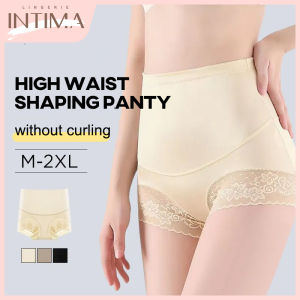 INTIMA Womens High Waist Body Shaper Panties Ice Silk Seamless Butt Lifter Tummy Belly Control Waist Slimming Shapewear Underwear