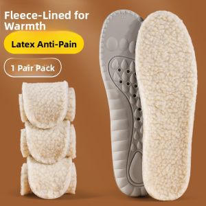 XIANZHAO | Mens Sheepskin Warm Insoles Thickened Fleece Anti-Cold Comfortable Ultra Soft Bottom Pain Relief Long Time Standing Not Tired Foot