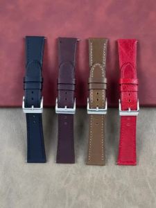 Quick Release Genuine Leather Watch Strap 18mm 20mm 22mm 24mm Soft Retro Universal Calfskin Bracelets Men Women Sport Wristband