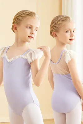 aiwuge | Girls Dance Practice Suit for Ballet and Gymnastics in Summer