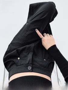 MiiOW | Black High Waist Loose Fit Workwear Pants For Women Cool Sporty Style Summer Wide Leg Trousers Casual Loose Long Pants