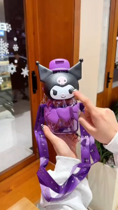 Botol Minum Anak Sekolah Sanrio Sedot Botol Minum Anak 3D Tritan 850ml Kuromi Melody Cinnamoroll A2371
