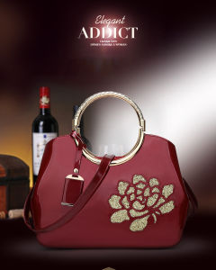 Túi Xách Cao Cấp Mới 2022 Túi Da Bóng Túi Ăn Tối Da Sơn Mài Túi Xách Da Thật Đặc Biệt Túi Thương Hiệu Túi Tote Lớn Buổi Tối