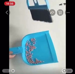 SH Household small broom Dustpan set hand holding small trash shovel brush combination student mini trumpet desktop broom