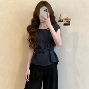 Áo Blouse Không Tay Thiết Kế Giảm Eo