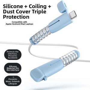 RQZN | Anti-Breakage Protection Case for iPhone 17 Pro Max Charging Cable Huawei Vivo iPhone Android Oppo Charger
