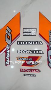 Bộ tem decal dán xe máy honda wave a 2025 wave anpha wave alpha màu đỏ zin thái siêu đẹp