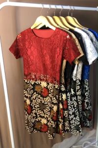 9 Toko Dress Brukat Pesta Pakaian Wanita GLOWLLY Motif Trendy Fashionable Murah Elegant Terjangkau Bisa COD