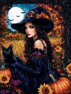 Kayou | 500/1000/1200/2000PCS Puzzles for Witch Pumpkin Autumn Jigsaw Puzzles Brain Challenge Game Gift Halloween Home Decor
