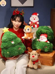 Christmas Doll Santa Claus Elf Christmas Tree Plush Toys Soft Stuffed Animal Figures Girls Christmas Gifts Dolls