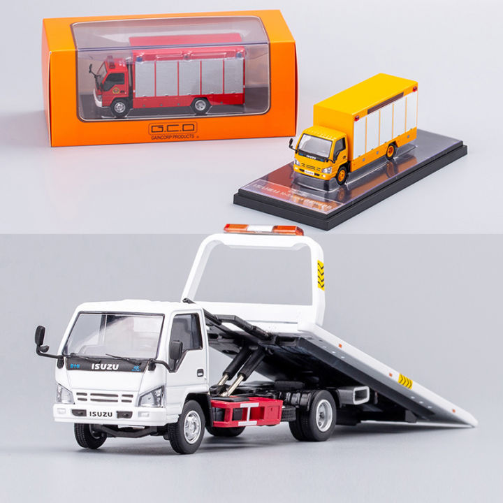 GCD 1:64 Isuzu Project Fire Mop Wrecker Simulation Alloy Car Model 