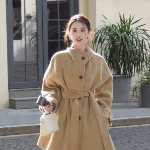 CHANGTONG | Slimming Waist Accentuated Gentle Style Elegant Long Coat